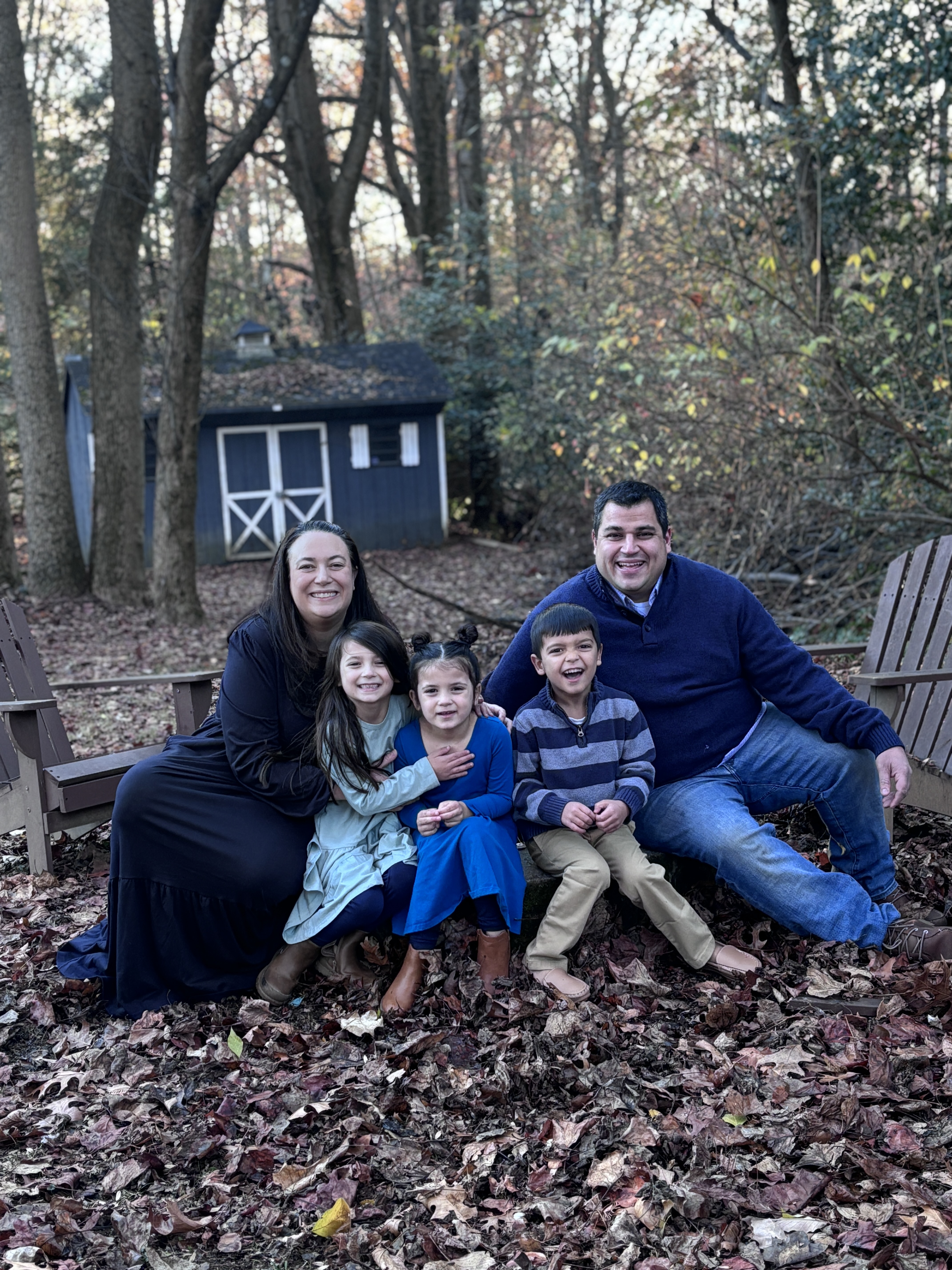 Danielle, founder of WCSitters, with her family